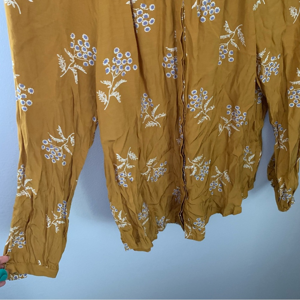 Boden Mustard & Blue Floral Blouse - Picture 5 of 7